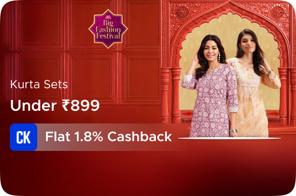 Myntra: Kurta Sets Under Rs 899 + Flat 1.8% Cashback